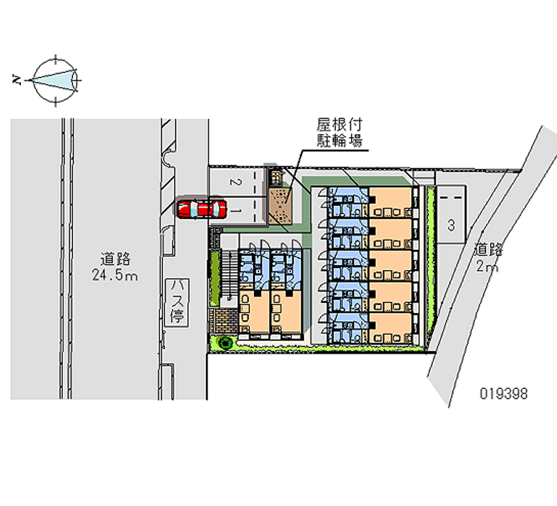 レオパレスマンデイ 月極駐車場