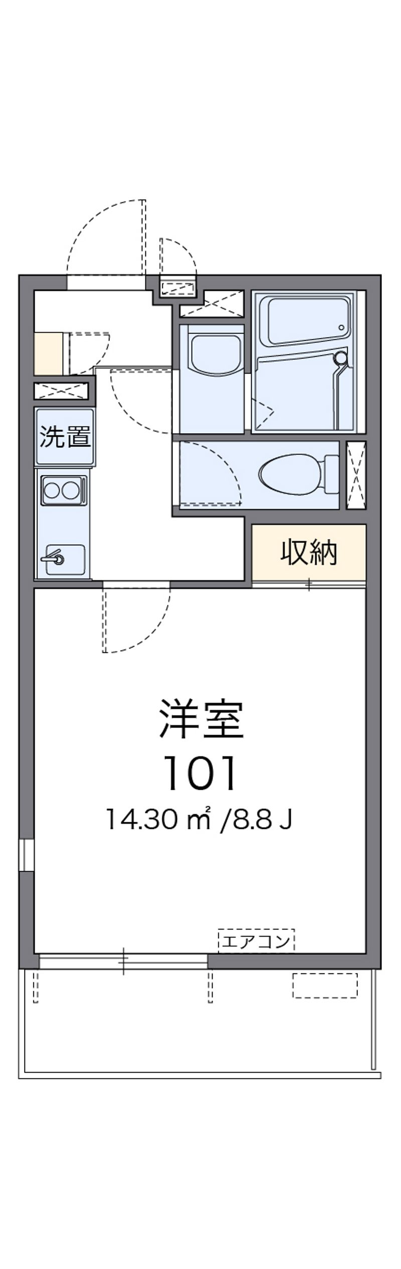 レオネクストカーサウーノ 間取図
