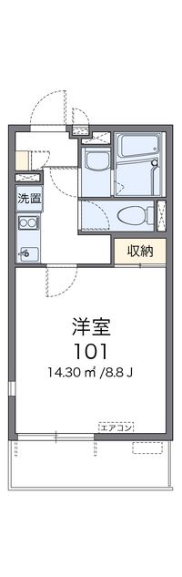 レオネクストカーサウーノ 間取り図