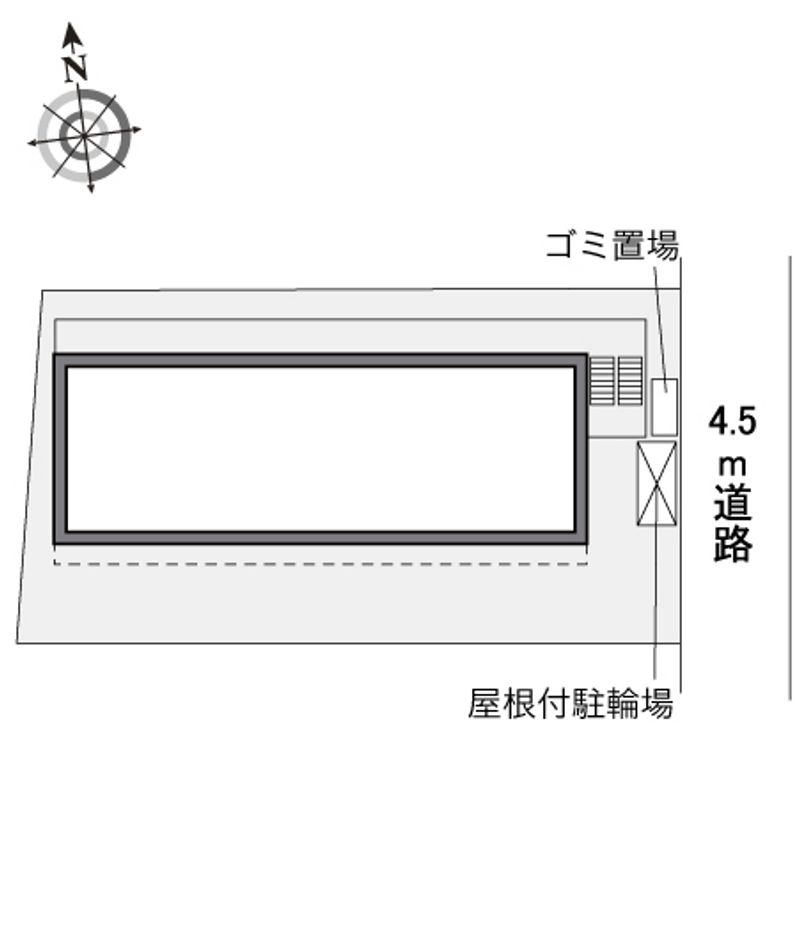 レオパレスレイルウェイヒルズ 配置図