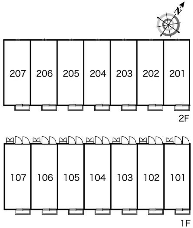 レオパレスせせらぎ 間取配置図