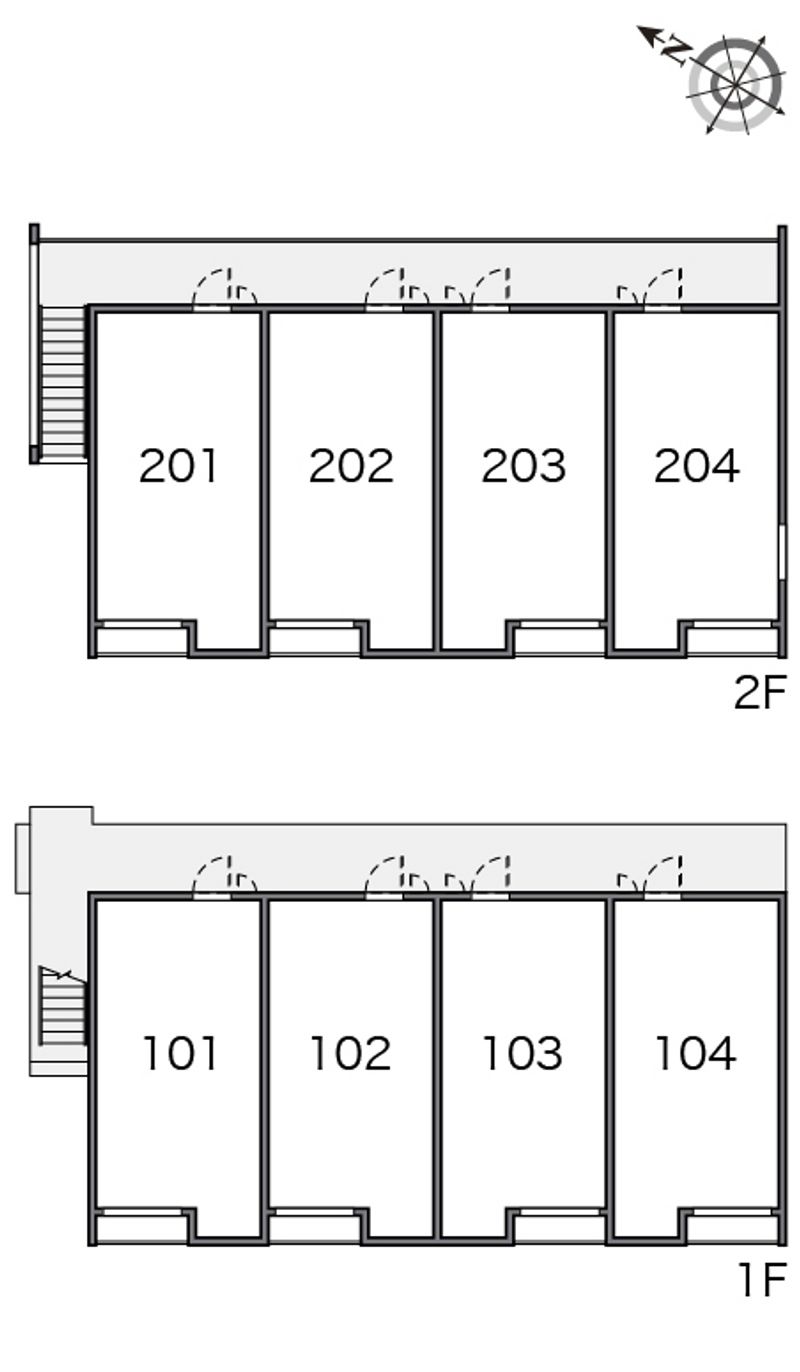 クレイノ修 間取配置図