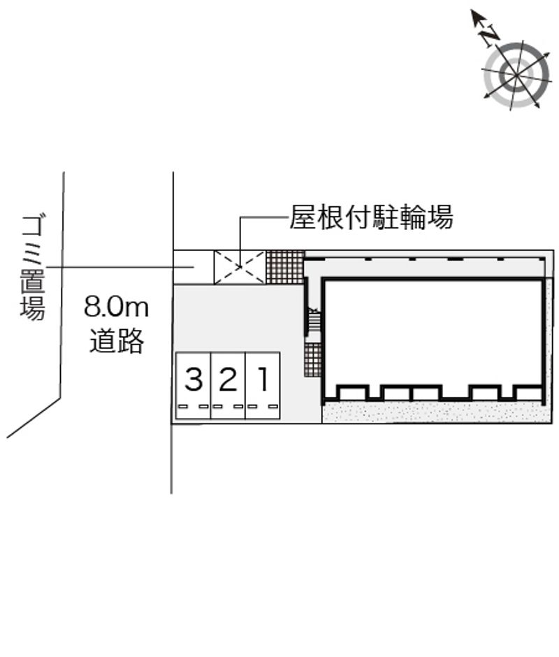 レオネクストフレールⅡ 駐車場