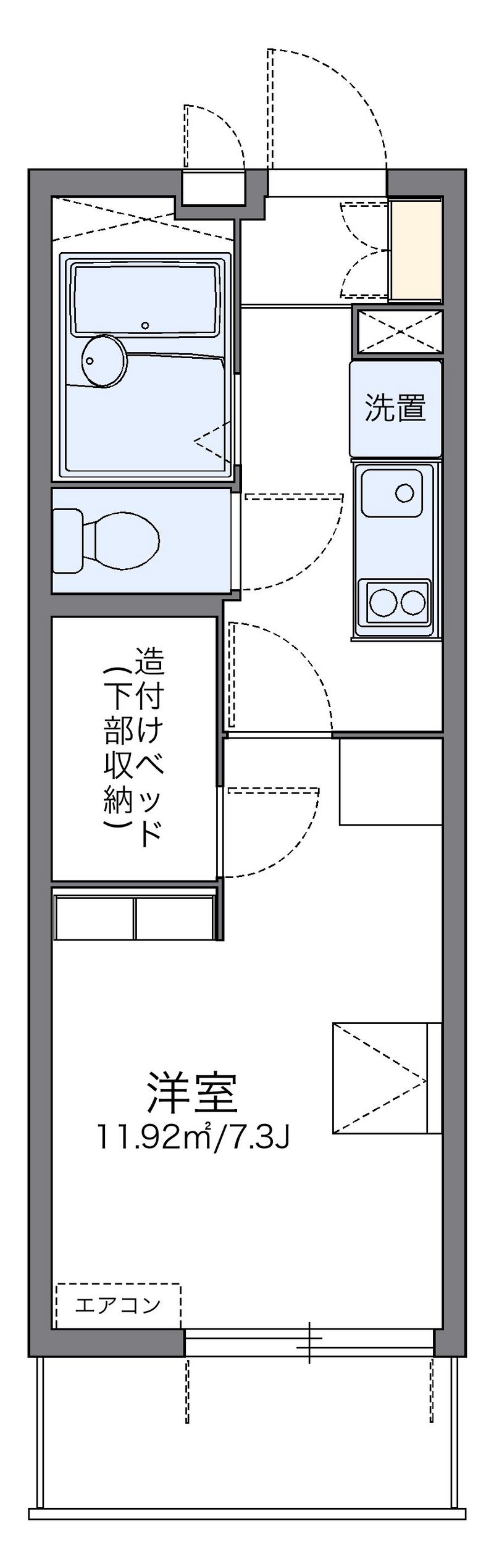 レオパレスエクセルハイムⅢ 間取り