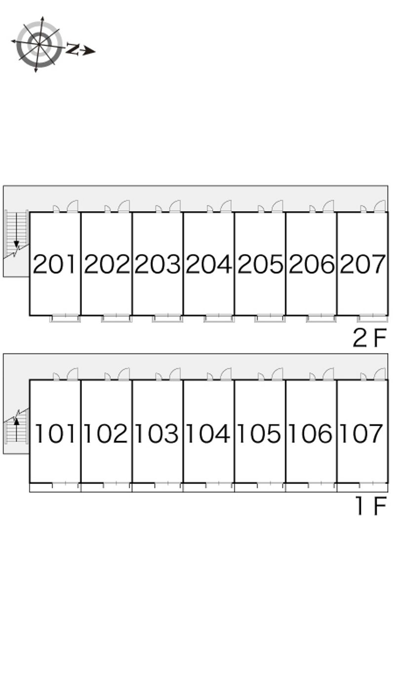 レオパレス井口堂 間取り配置図