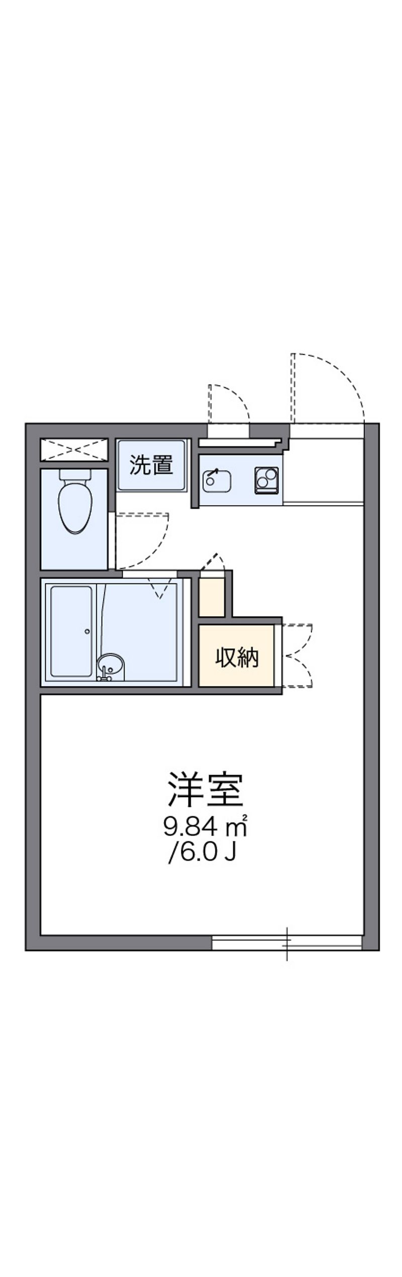 レオパレス向台 間取図