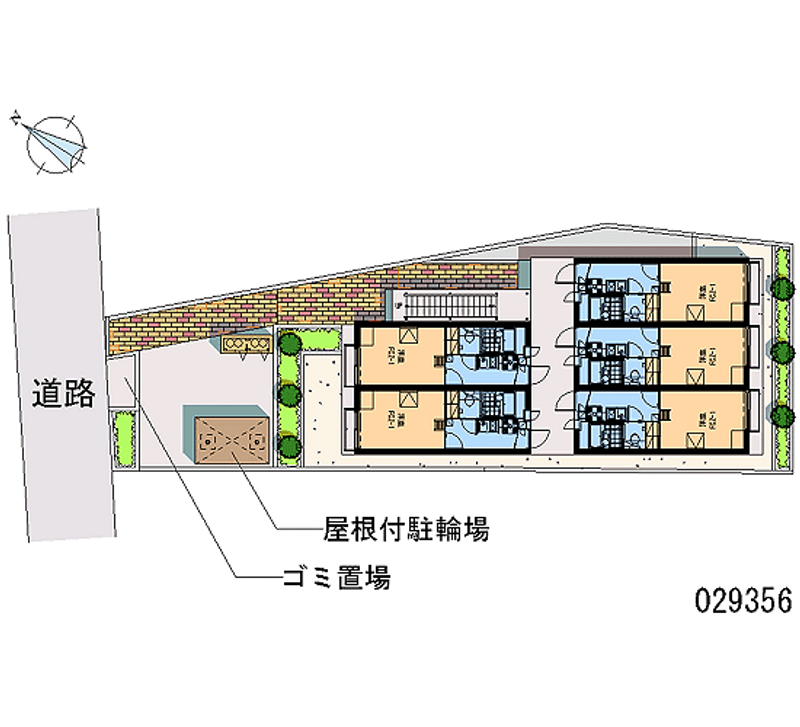 レオパレスボヌール 区画図