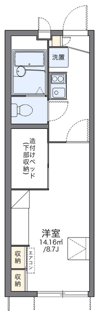 レオパレスさくら 間取り図