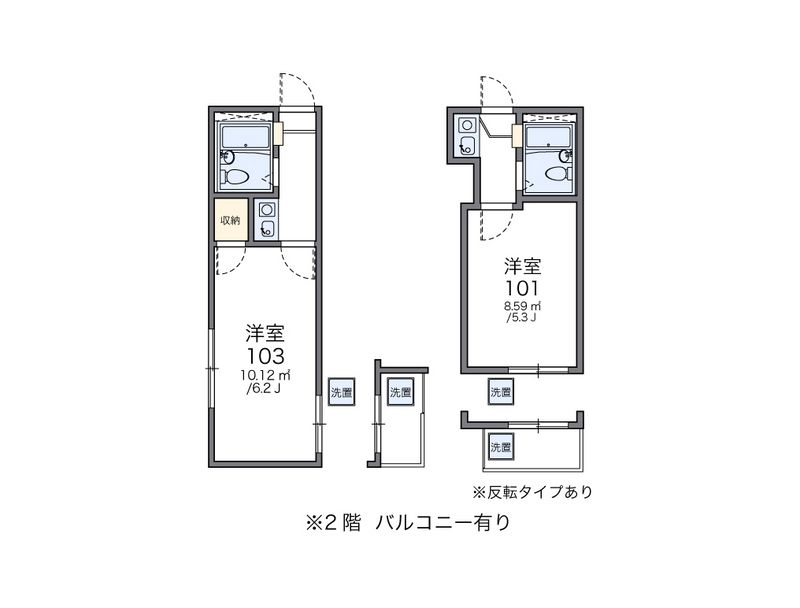 レオパレス代々木上原 間取図