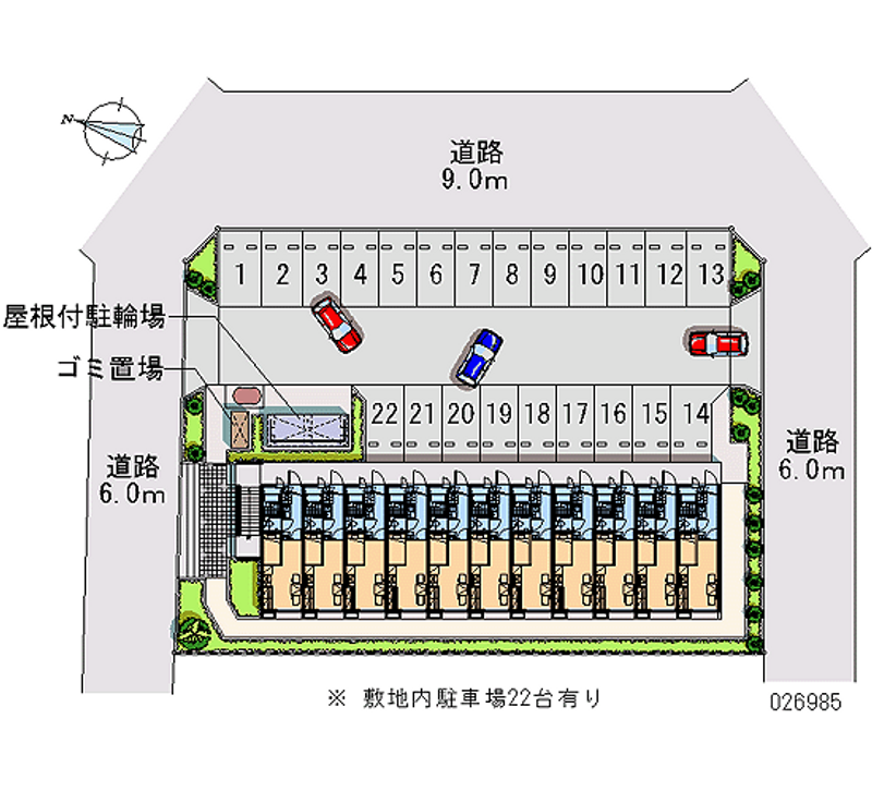 レオパレス緑嶺 月極駐車場