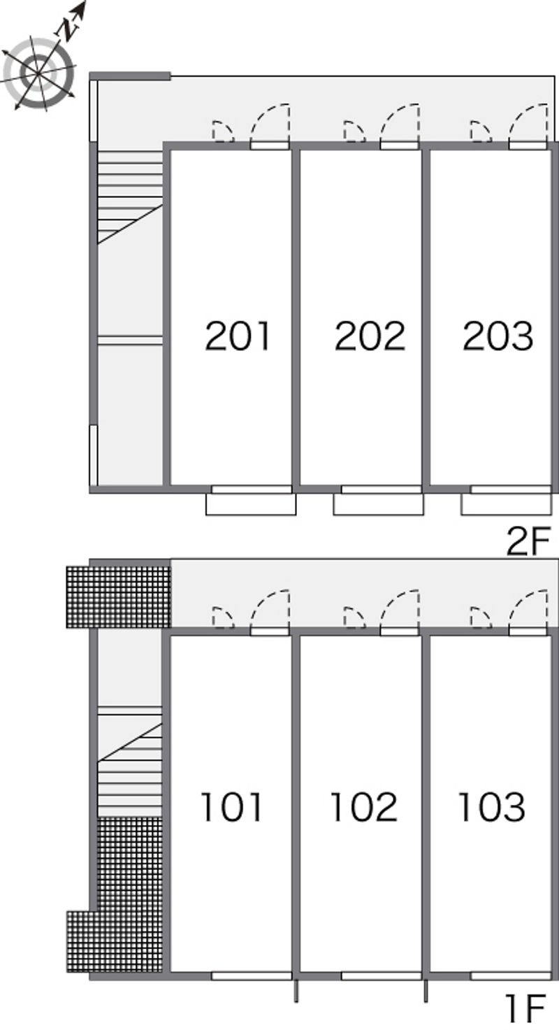 レオパレス啓 間取配置図