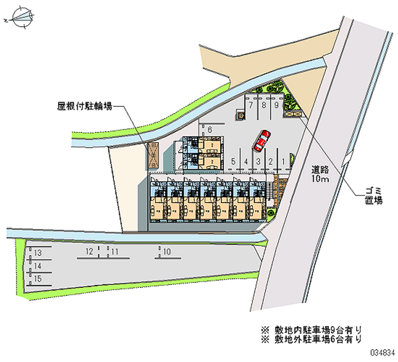 レオパレスゴールドリングＣ 月極駐車場