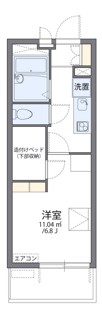 レオパレスミヤギノハギ 間取り図