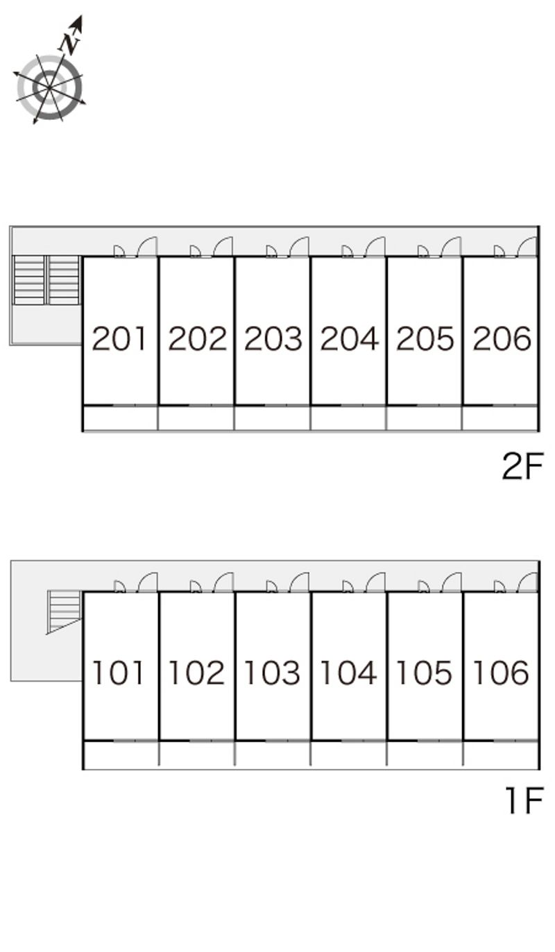 レオパレスサンローズ 間取配置図