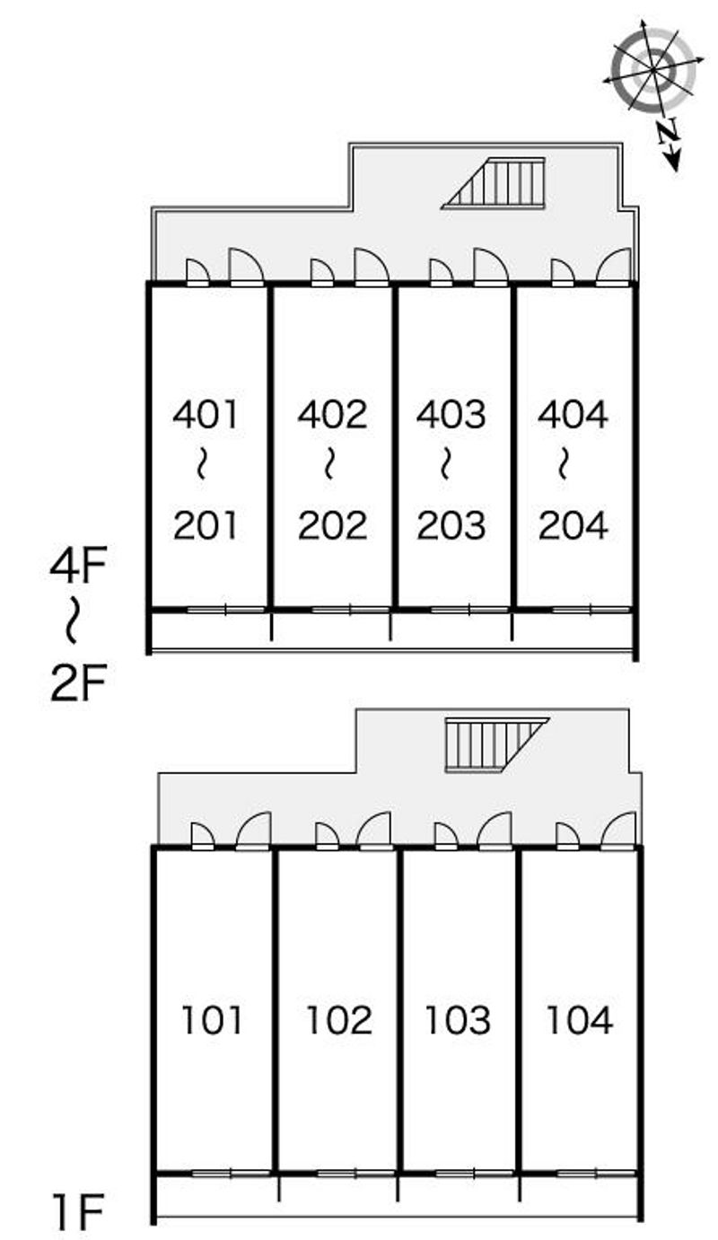 レオパレス雅 間取配置図