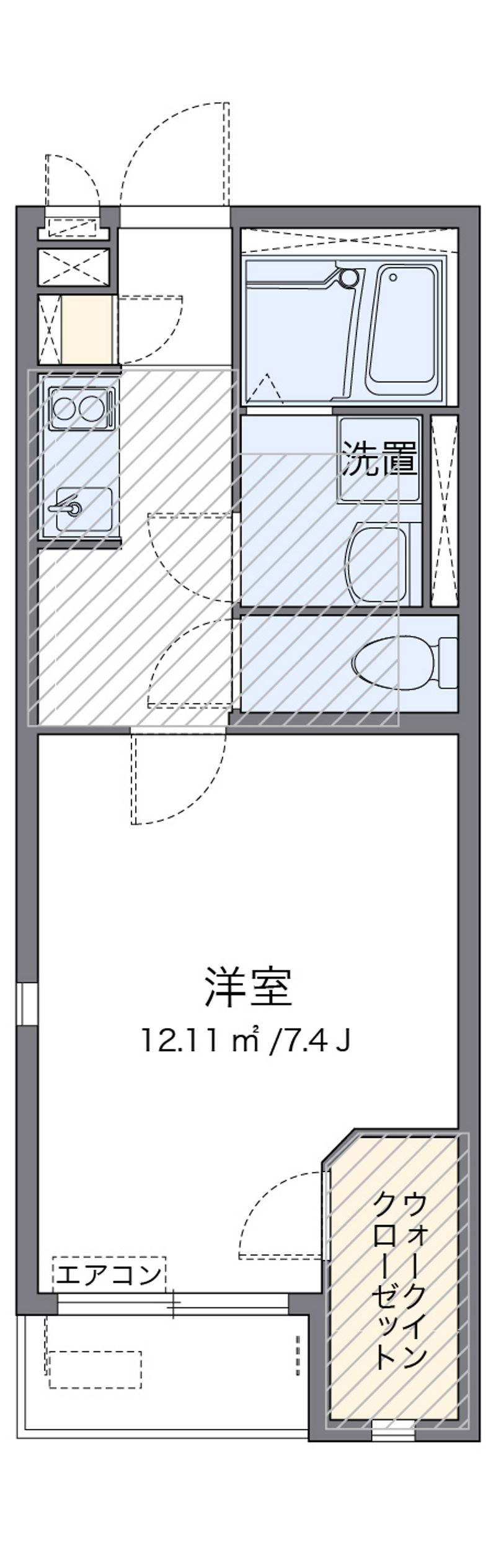 ミランダ野火止Ⅰ 間取図