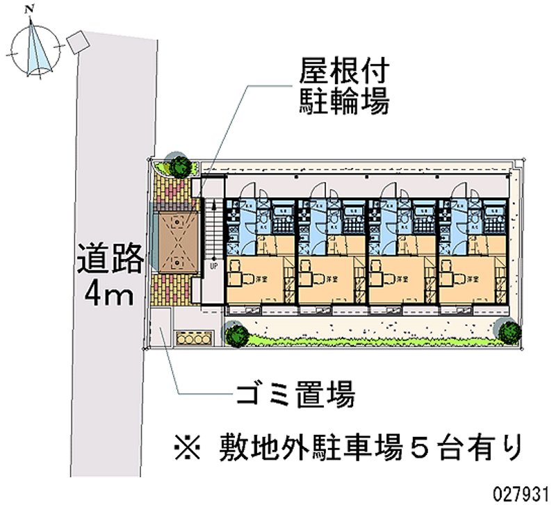 レオパレスヴィラージュＤ 月極駐車場