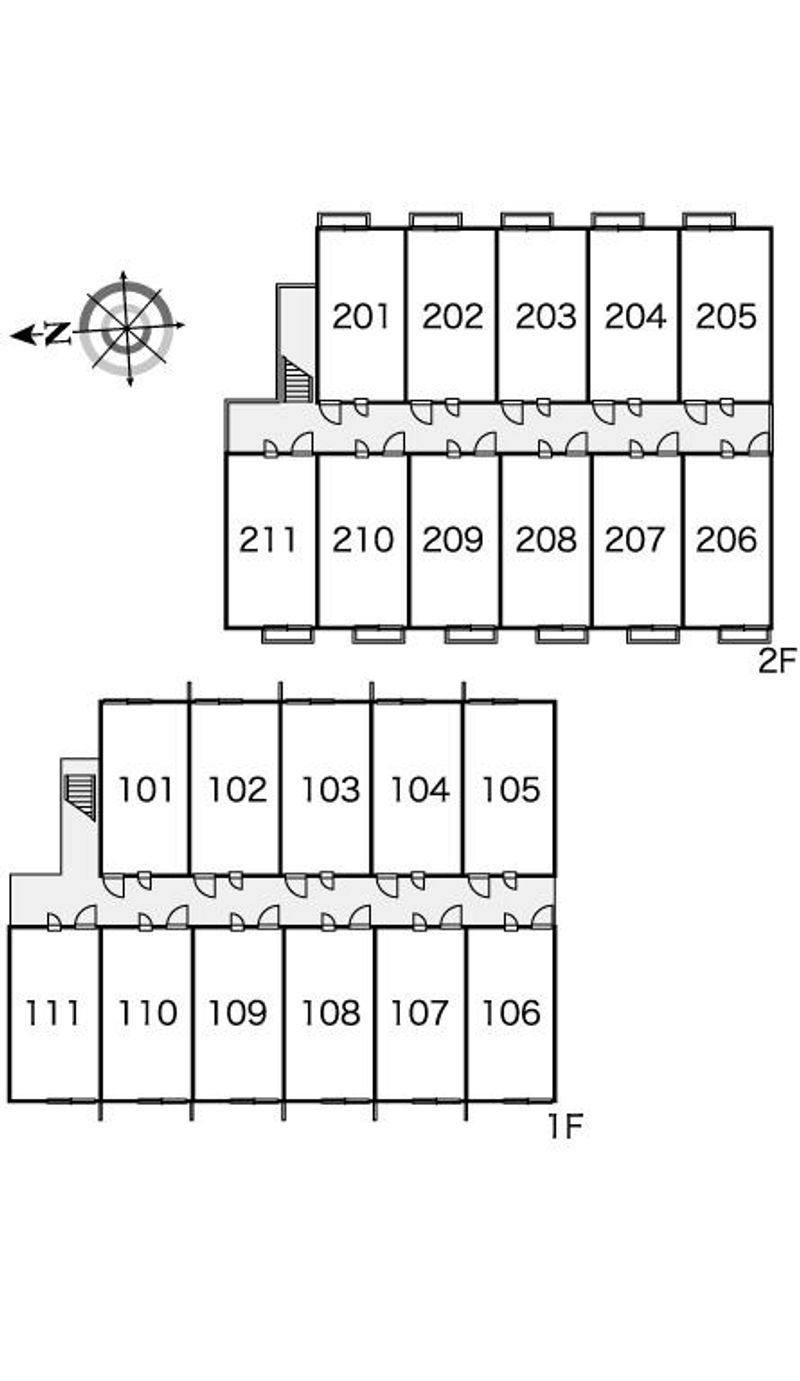 レオパレスドリーム瀬戸内 間取配置図
