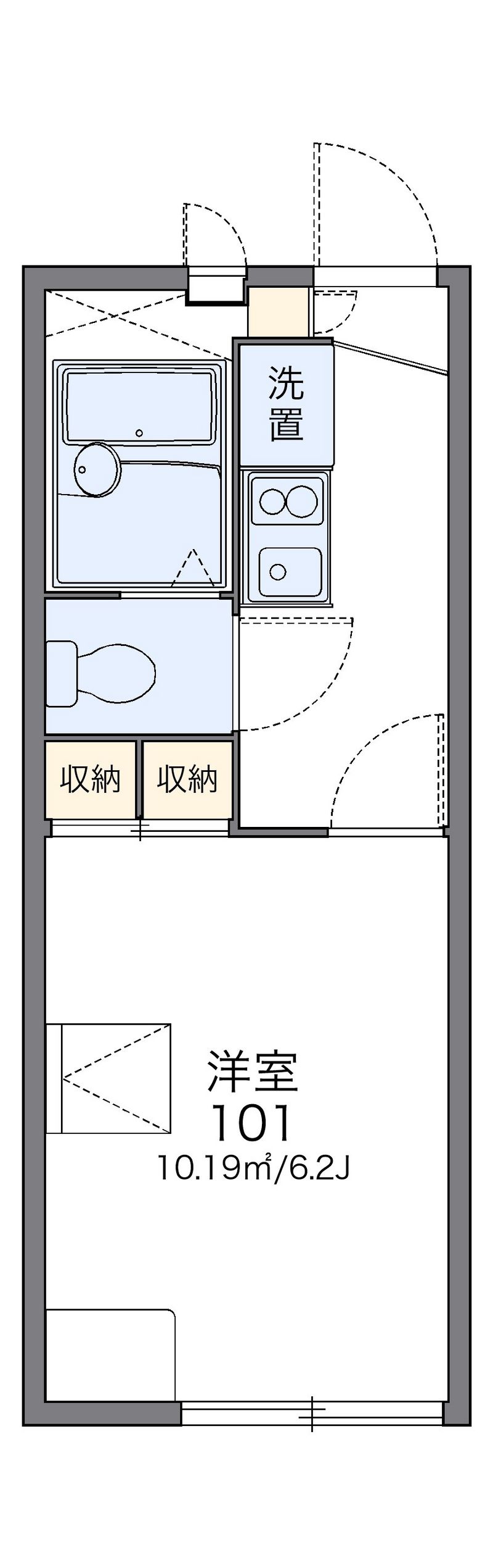 レオパレスチェリー 間取図