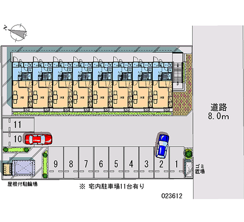 レオパレス花水木館 月極駐車場