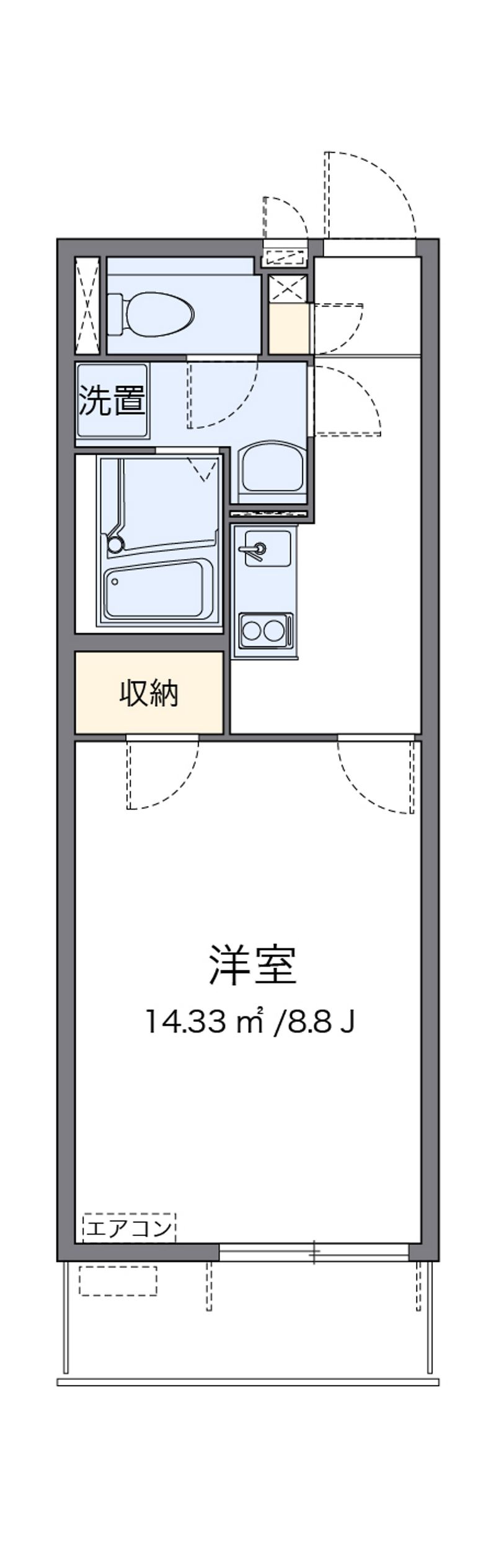 クレイノ神立ステーションテラス 間取図