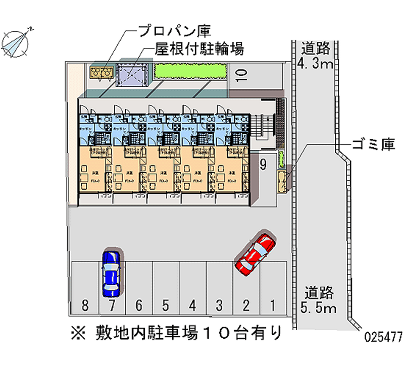 レオパレスアーネストＴＯＷＡ 月極駐車場