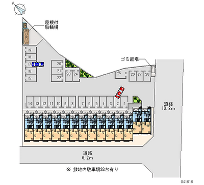 41616 Monthly parking lot