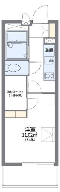 レオパレスアベンタ楽音寺 間取り図