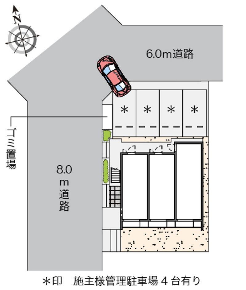 クレイノＫサンライトⅤ 配置図