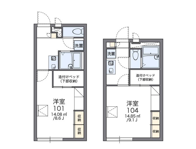 レオパレスウイング 間取図