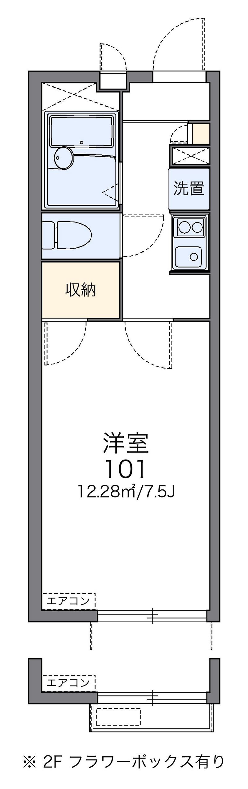 レオパレス郷 間取図