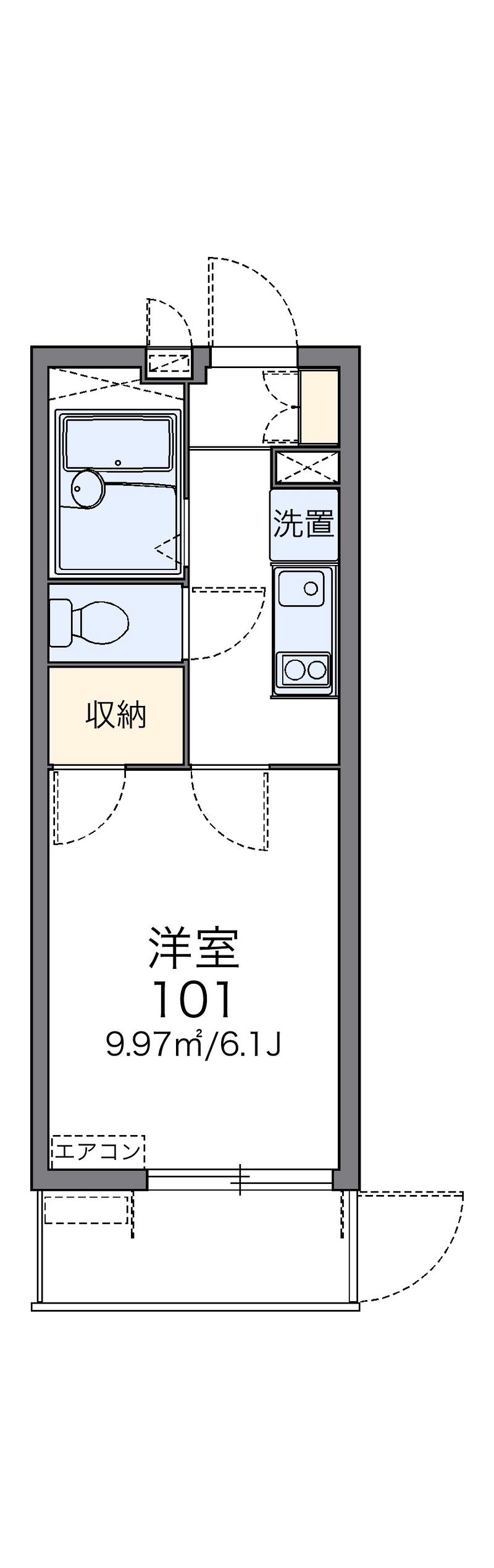 レオパレスコーリン 間取図
