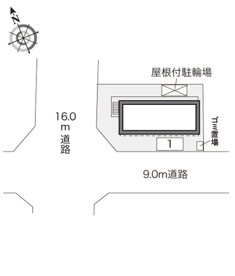 レオパレスあがいはな 配置図