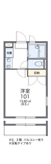 レオパレスＭＡＥＤＡ 間取り図
