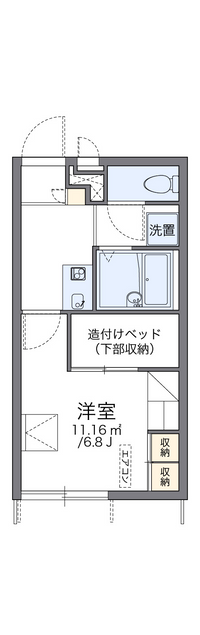 レオパレスシーガル大森 間取り図