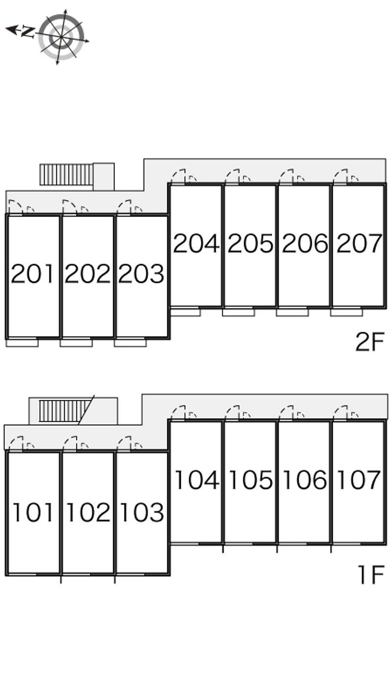 レオパレスレオーノⅢ 間取り配置図