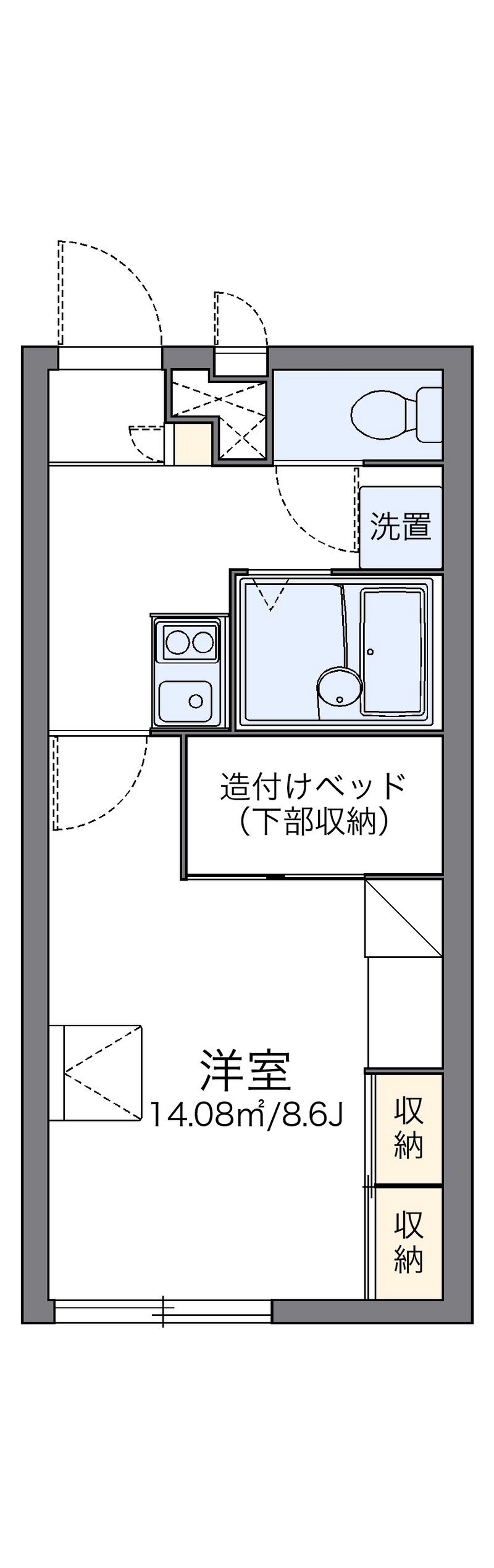 レオパレス秋桜ＡⅡ 間取図