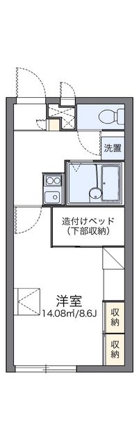 レオパレス秋桜ＡⅡ 間取り図