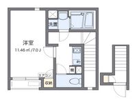 クレイノ白子 間取り図