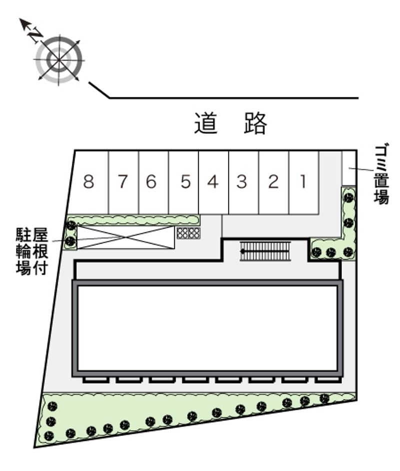 レオパレスけやき通り 配置図