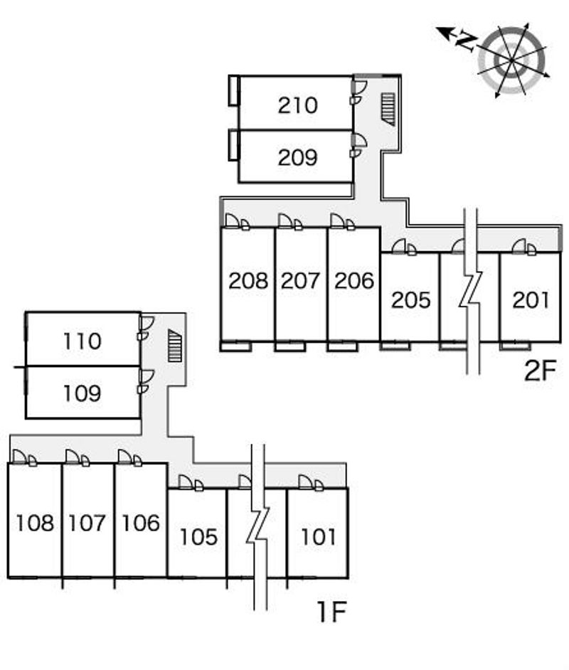 レオパレスセブンテン 間取り配置図