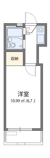レオパレス武庫川第２ 間取り図