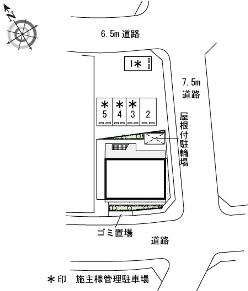 レオパレスメルベーユ原宿 配置図