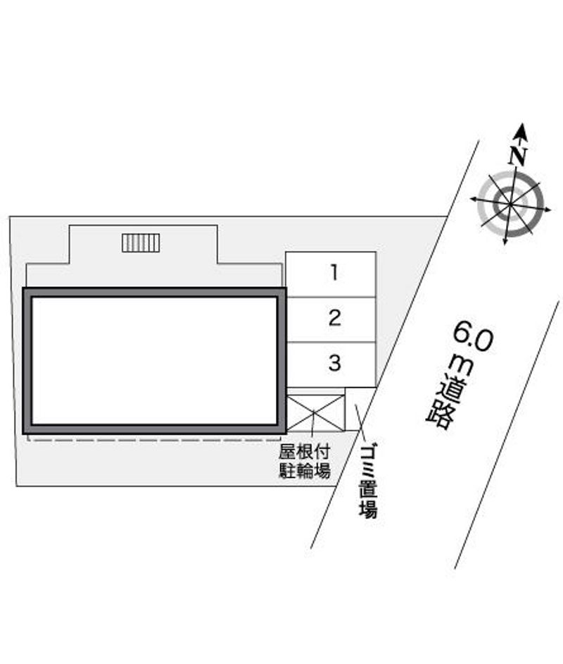 レオパレス萩山 配置図