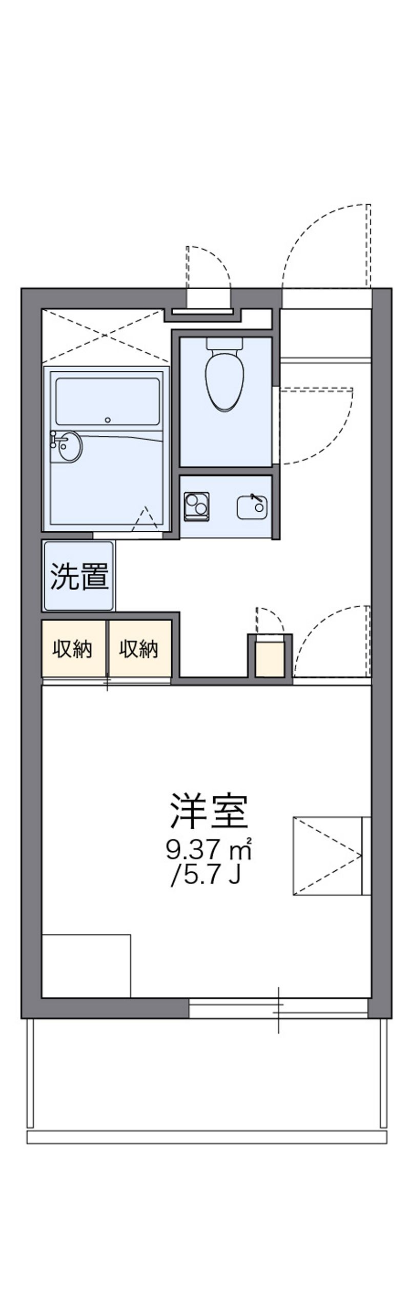 レオパレス徳島 間取図