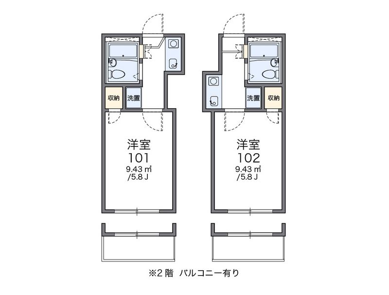 レオパレス美國 間取図