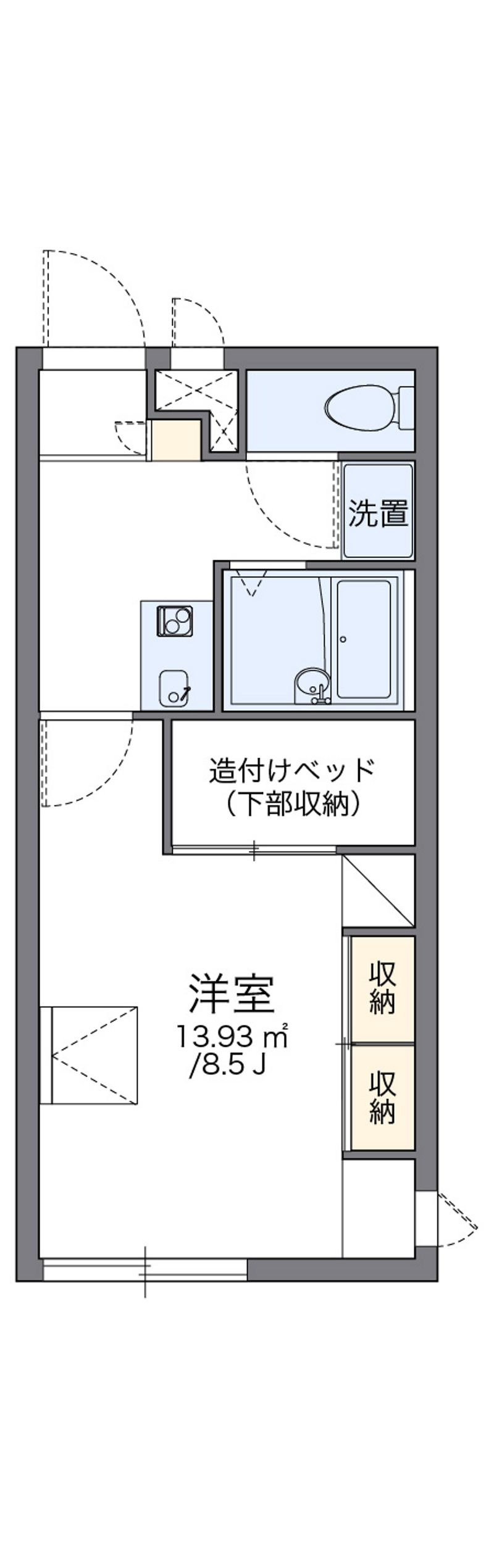 レオパレス島上 間取図