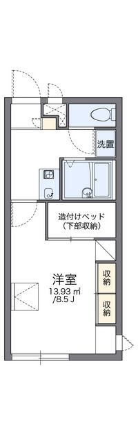 レオパレス島上 間取り図