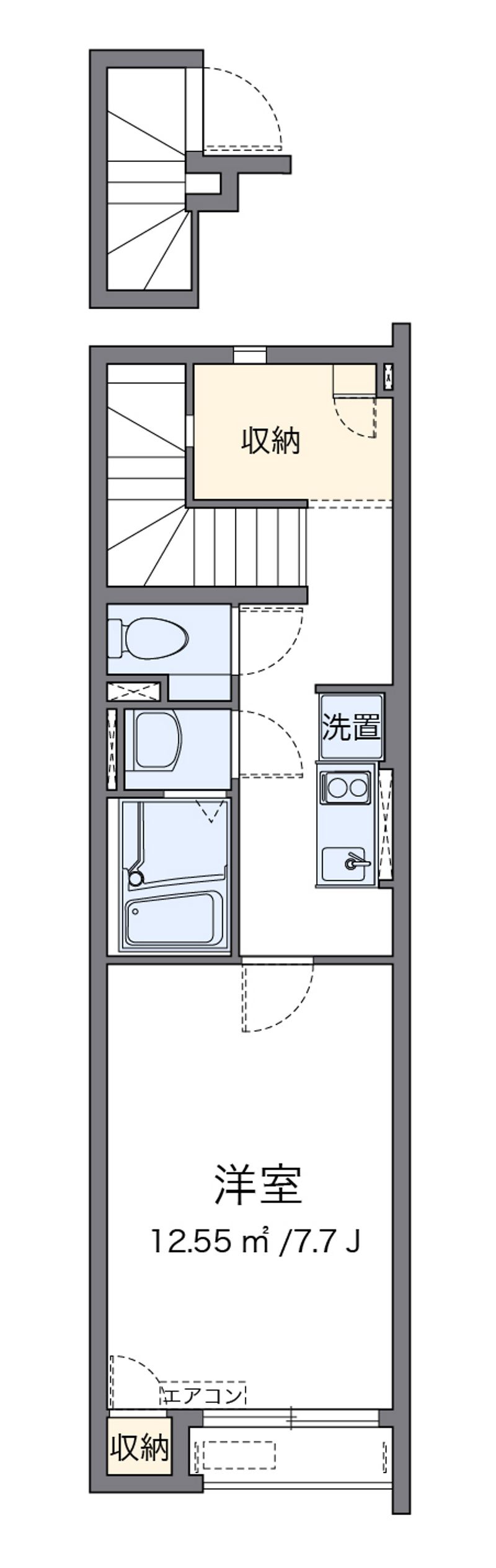 クレイノ飛鳥 間取図