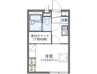 レオパレスサンバード 間取り図